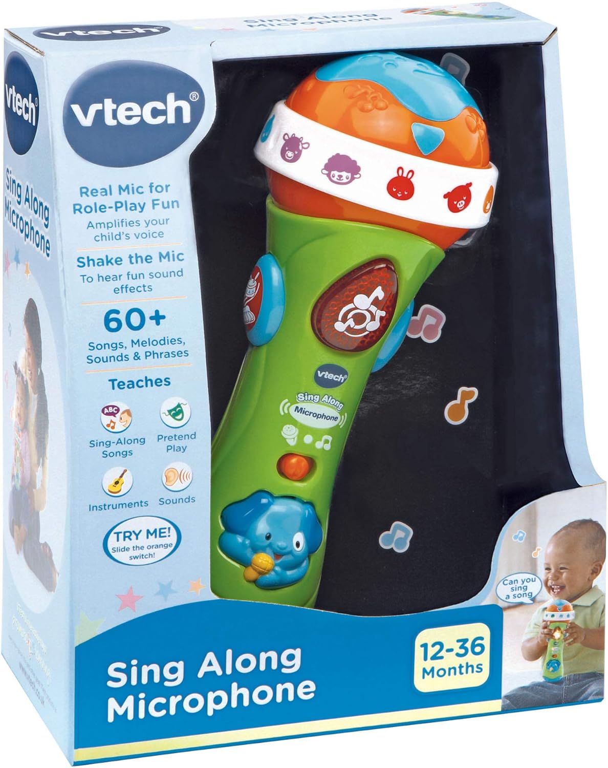 VTech Microphone chantant pour enfants Microphone jouet avec effet