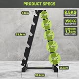 PhysKcal Dumbbell Rack 350kg Load, 5-Tier Weight Stand, Home Gym view 4