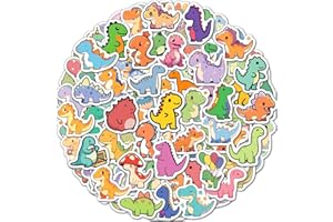 Benresive 100 Pcs Cute Dinosaur Stickers for Kids, Water Bottle Stickers for Kids Waterproof, Vinyl Laptop Kids Stickers Pack, Kids Classroom Prizes for Elementary Students