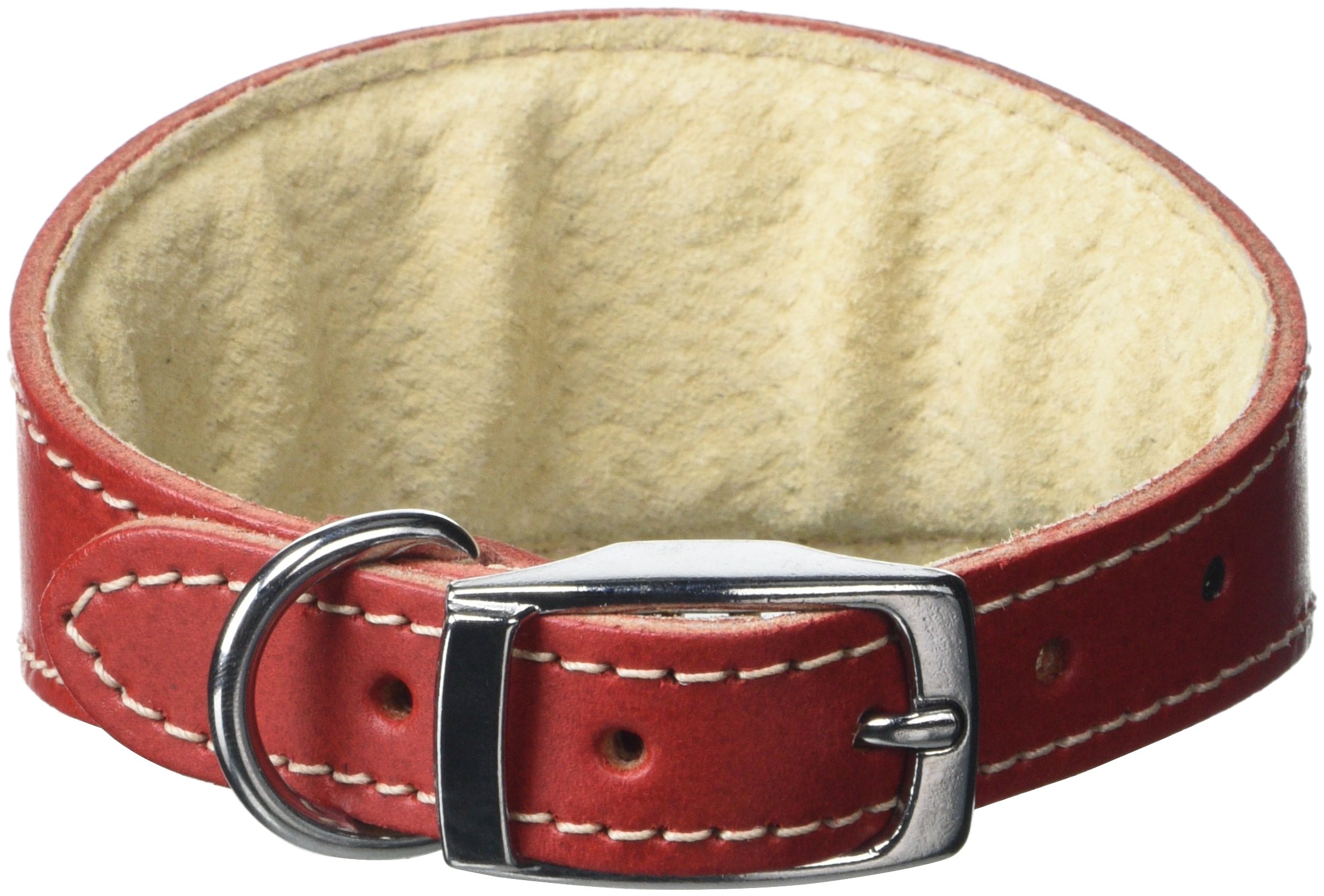 BBD Pet Products Whippet Collar, One Size, 3/4 x 10 to 12-Inch, Red