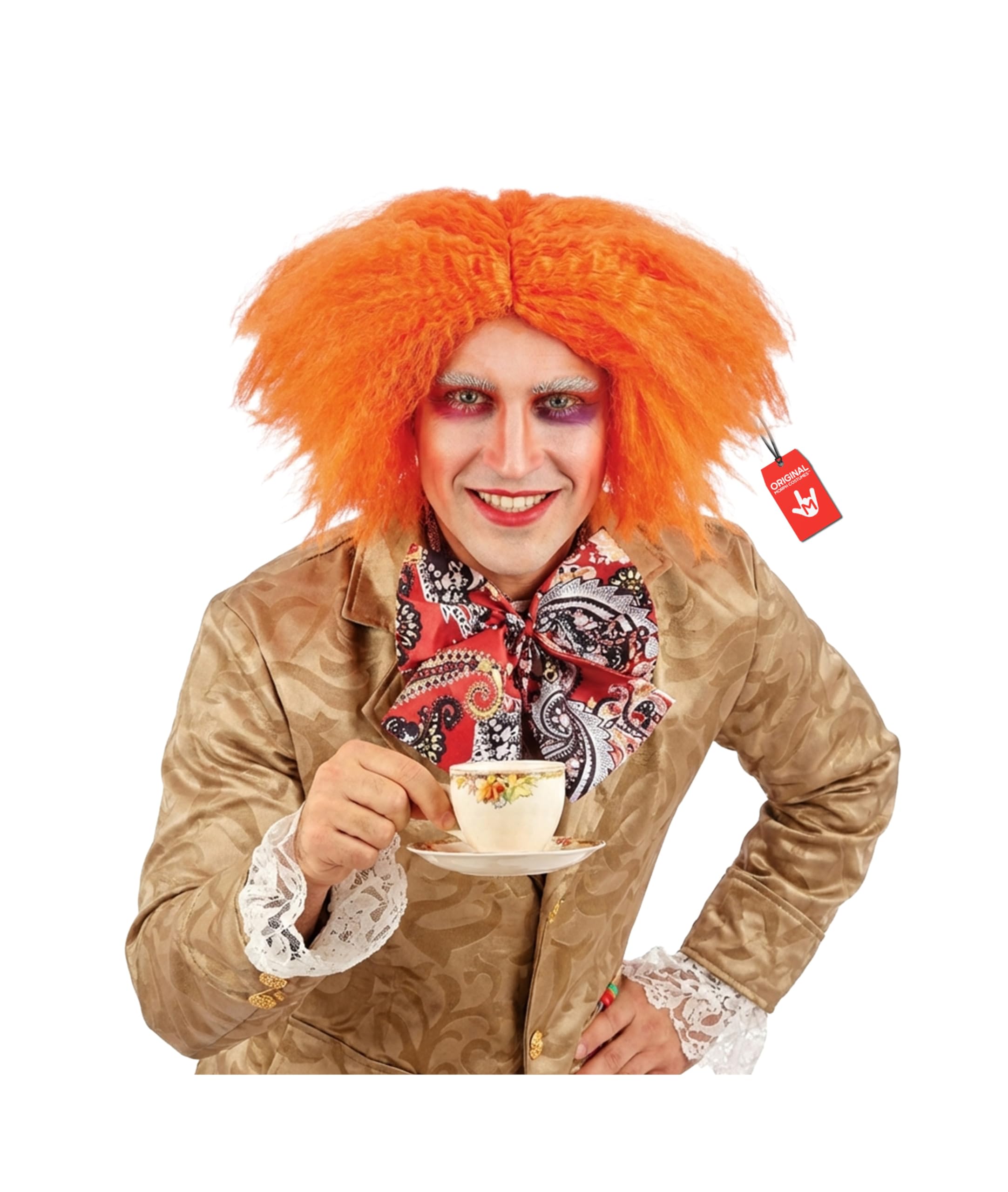Fun Shack Adults Ginger Curly Wig Mens Film Character Hair Costume Accessory