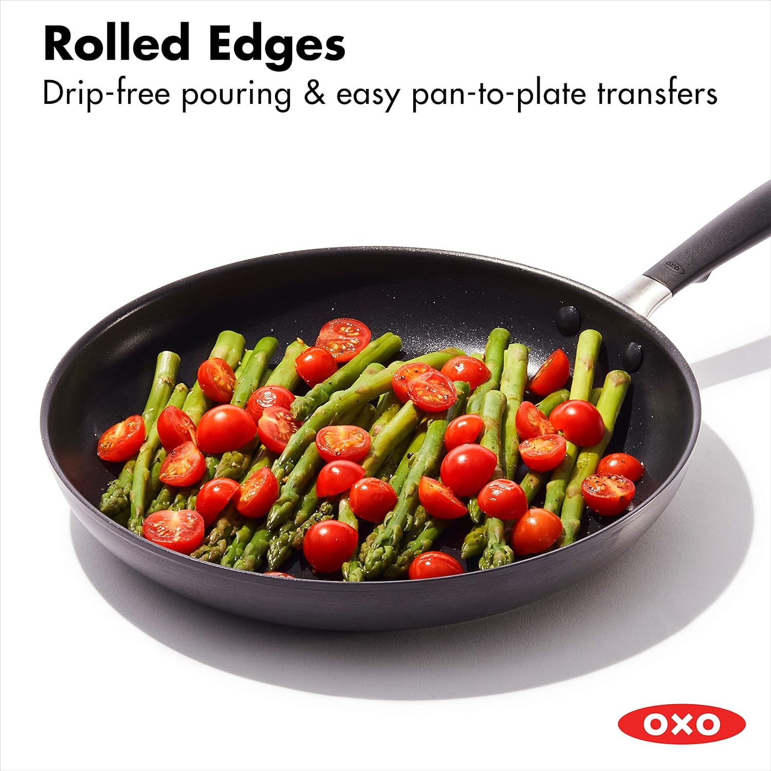 OXO Good Grips Non-Stick 12" Open Frypan, Gray, 12'' Frypan: Kitchen & Dining