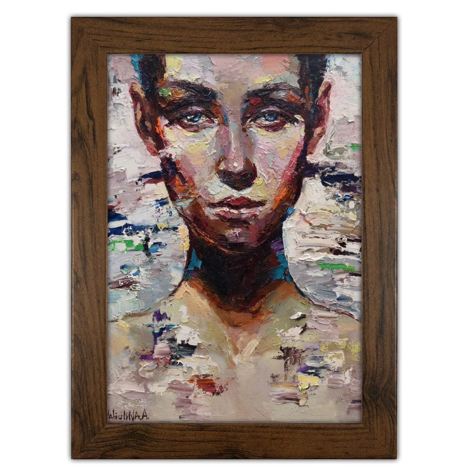 SM Decor Walnut A4 Picture Frame - Freestanding and Wall Mounted Photo Frame for Pictures Posters & Certificates, A4 Size Compact Picture Frames - Walnut, A4 (21 x 30 cm)