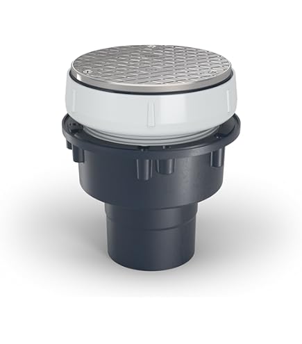 Zurn EZ-PV2-R6-SS-EZ PVC Slab on Grade Drain with 6