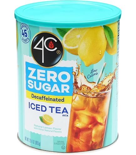 Amazon.com : 4C Powdered Drink Mix Cannisters, Decaffeinated Iced