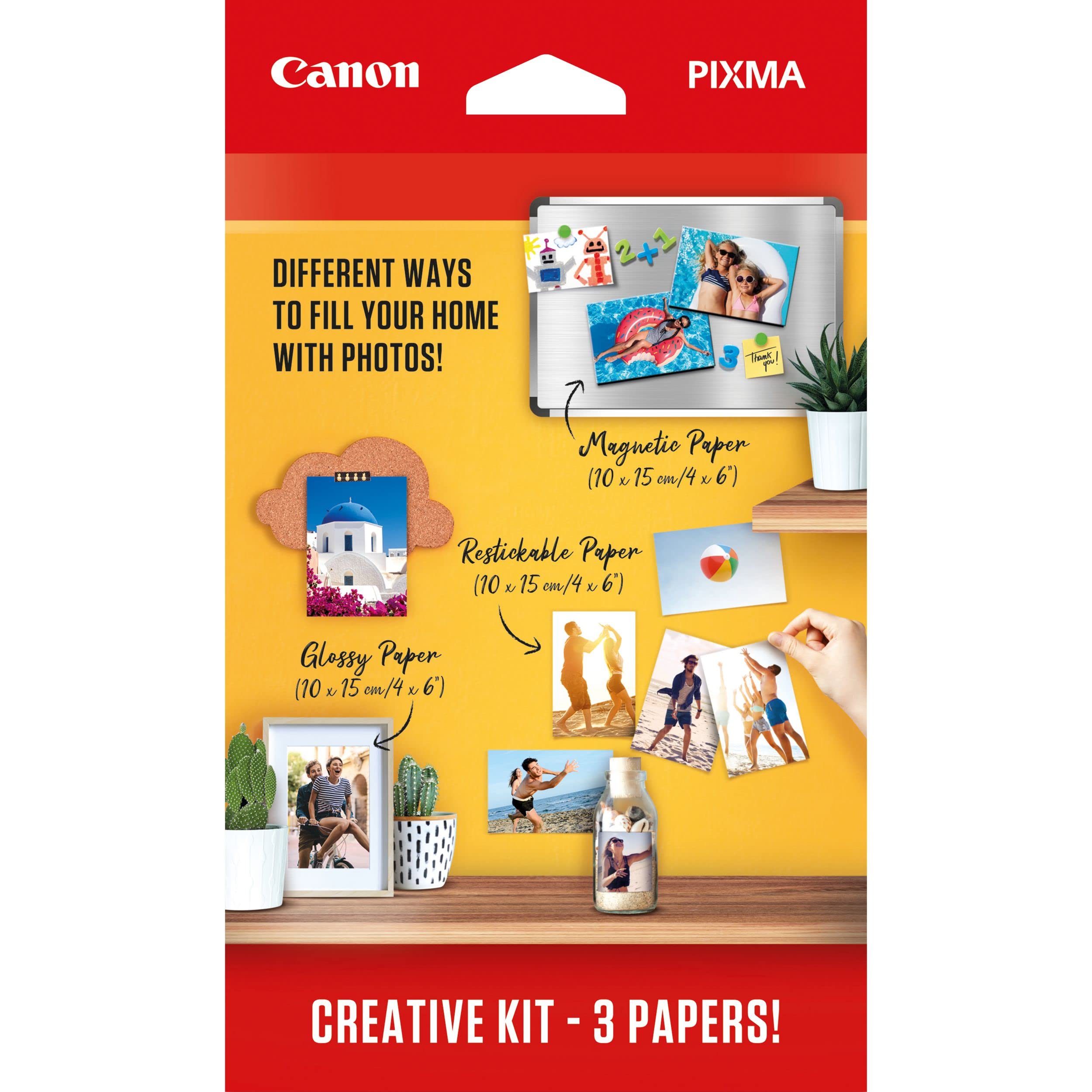 Canon Magnetic Photo Paper, Restickable Photo Paper, & Photo Paper