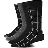 Tommy Hilfiger Men's Reinforced Heel Cotton Dress Socks (4-Pack)