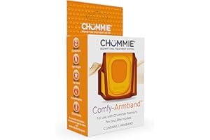 Chummie Comfy Armband for Bedwetting Alarms Patented Design to Increase Comfort and Convenience at Night When Used with Bedwetting Alarms, for Boys and Girls of All Ages, Orange