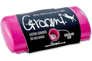 Groomi Tool - Deshedding and Grooming Brush for Pets: Cats, Dogs, and Horses - Professional Comb to Reduce Shedding (Pink)