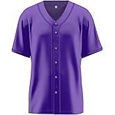 Sianline Baseball Jerseys Blank Button Down Shirts Plain Casual Short Sleeve Hipster Hip Hop Sports Adults Uniforms