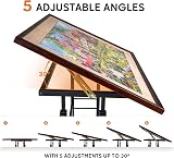 Becko US Jigsaw Puzzle Table 1500pc Tilting Height Adj 4 Wheels Storage view 4