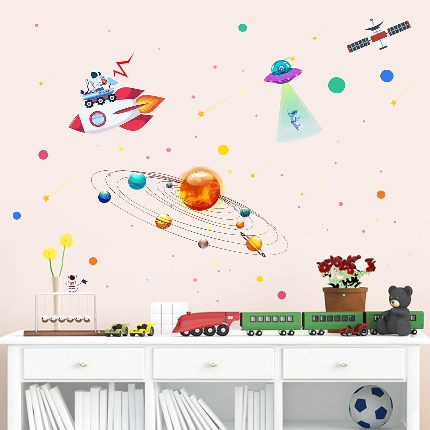 space wall decals for nursery