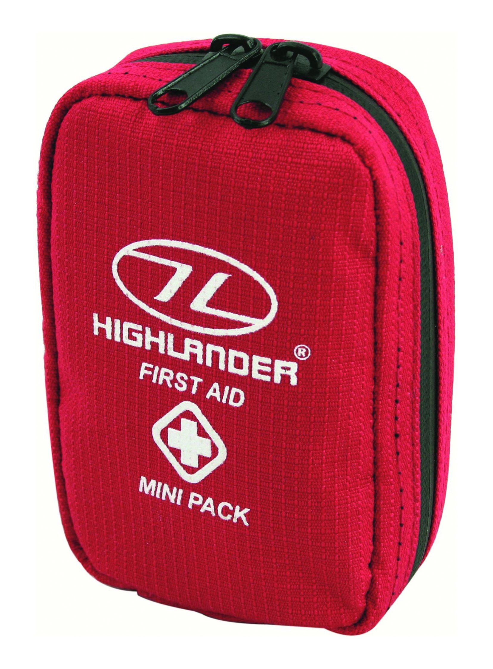 Highlander Mini First Aid Pack - Red