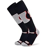 Busy Socks Merino Wool Ski Socks for Men Women, Winter Warm Socks for Skiing, Snowboarding, Outdoor Sports Cold Weather
