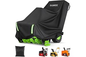 OUMEE Heavy Snow Blower Cover, 600D Snowblower Covers Oxford Cloth, Universal Sized Snow Thrower Cover Outdoors Fit for EGO, Ariens, Honda & Most Stage or Two Stage Gas Snow Blowers Storage | Waterproof
