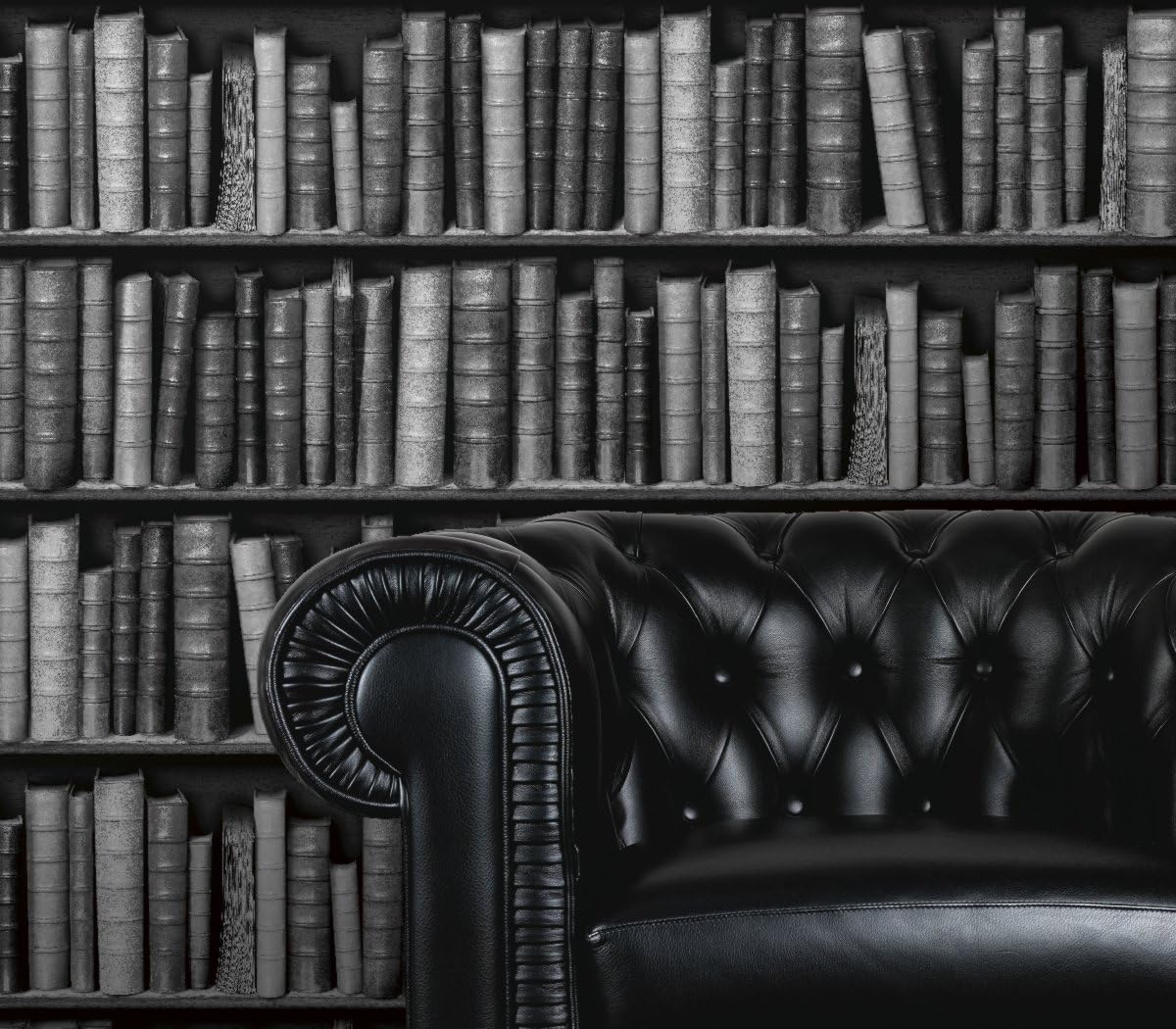 Galerie Bluff 3D Bookcase Effect Textured Feature Wallpaper F92309