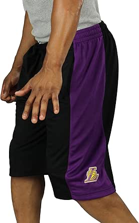 Amazon Com Zipway Los Angeles Lakers Nba Mens Mesh Basketball Shorts Black X Large Clothing