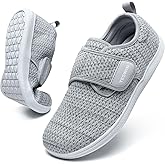 YESWIN Diabetic Walking Shoes for Women Wide Toe Box Non Slip Comfortable Breathable Zero Drop Barefoot Shoe with Adjustable Strap for Neuropathy, Edema, Swollen Feet, Elderly, Pregnancy