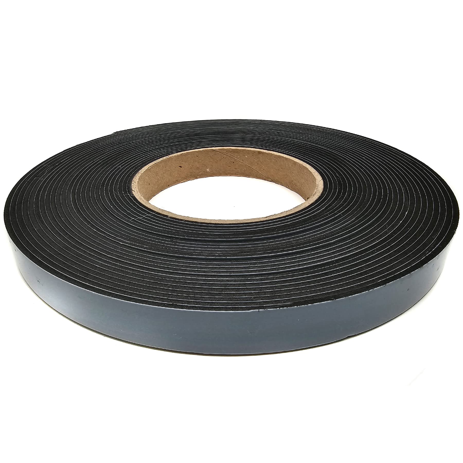 EPDM foam black, length: 10 m on roll, self-adhesive on one side (15 x 2 mm).