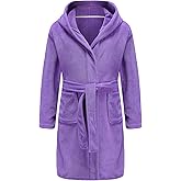 Boys Girls Bathrobe Soft Towel Hooded Robe Terry Cloth Cotton Bathrobe