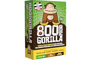 DOLPHIN HAT GAMES 800 Pound Gorilla Board Game by Taco Cat Goat Cheese Pizza - Fun Family Card Game for Kids and Adults – Great for Family Game Night, Birthday Gift for Kids 8+ - Easy, 15 min, 2-6 Players