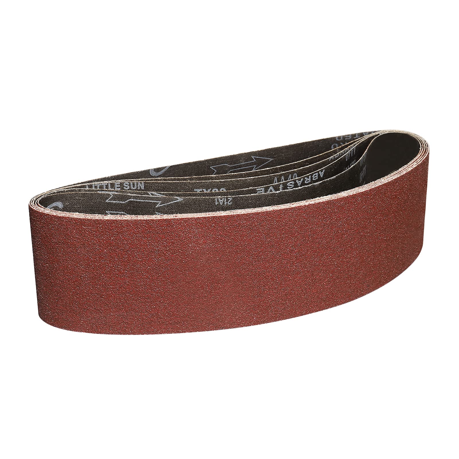 Sruhrak 100X915 mm Abrasive Sanding Belt Set - 5 Pack 40 Grits Sandpaper Belts for Portable Belt Sander — image 1