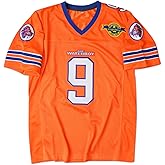 90s Football Jersey for Party,Bobby Boucher #9 The Waterboy Sandler 50th Anniversary Movie Football Jersey