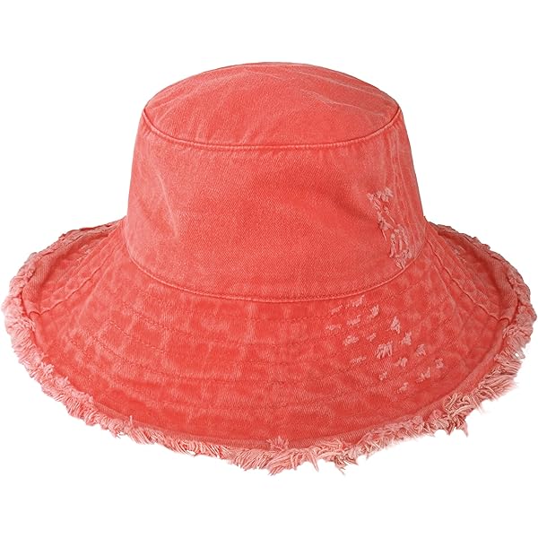 【新品未使用】COTTON SOFT HAT (WIDE) Bucket-Hat-Distressed Washed-Cotton Summer-Sun-Hat Solid Wide Brim