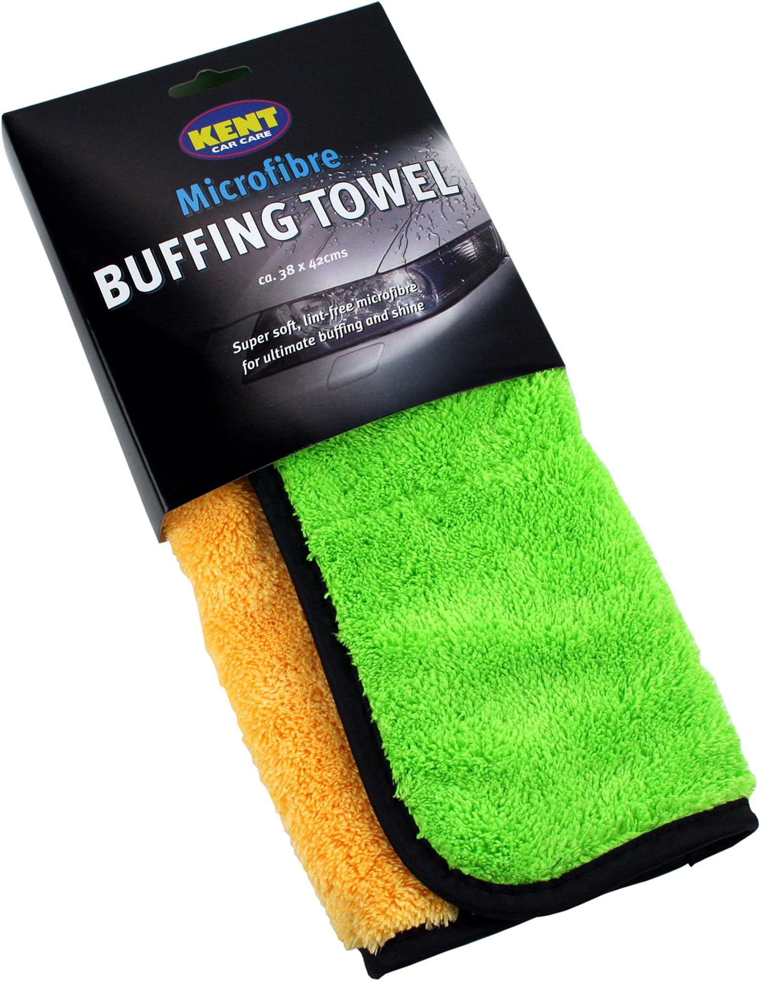 Kent Car Care Kent Q6750 38 X 42Cm Microfibre Buffing Towel Yellow