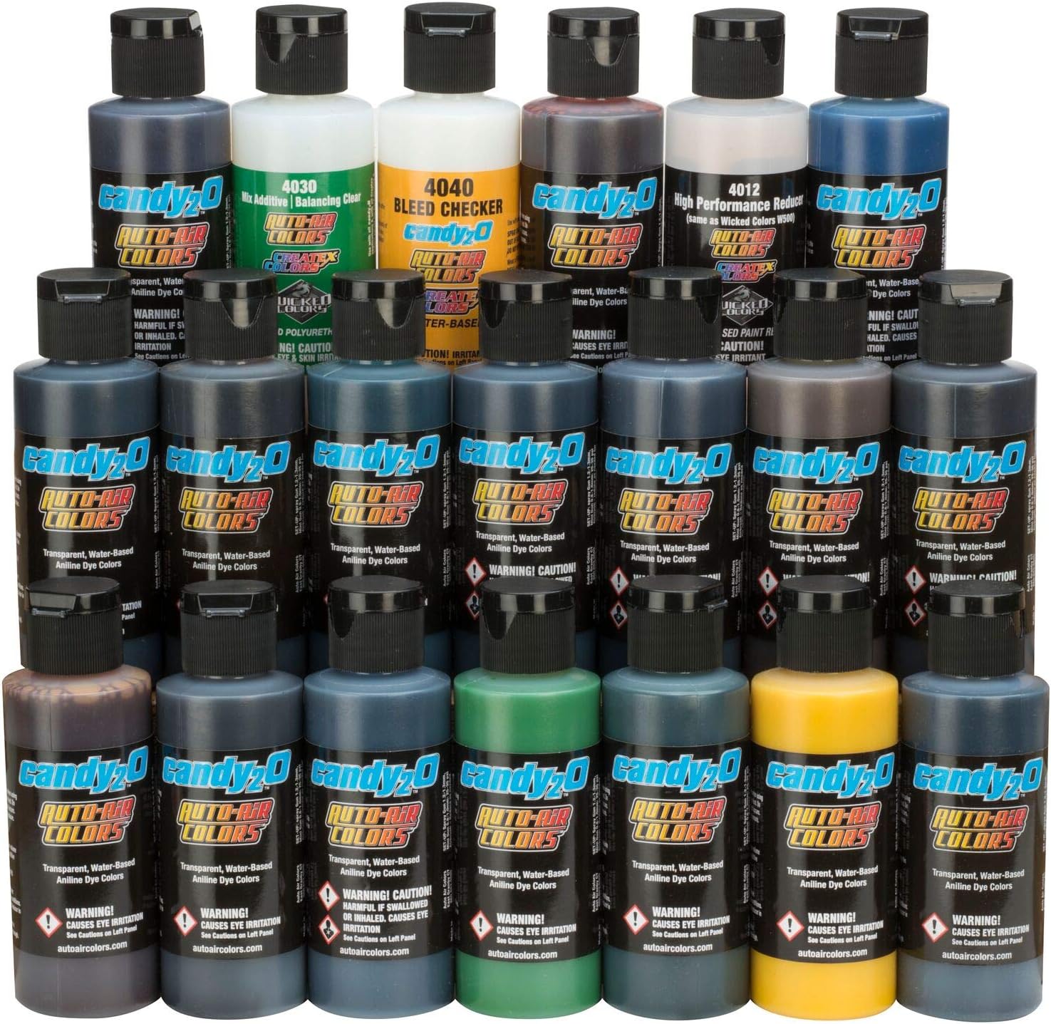 AutoAir Colors 2oz Candy2o Complete Master set Custom airbrush candy