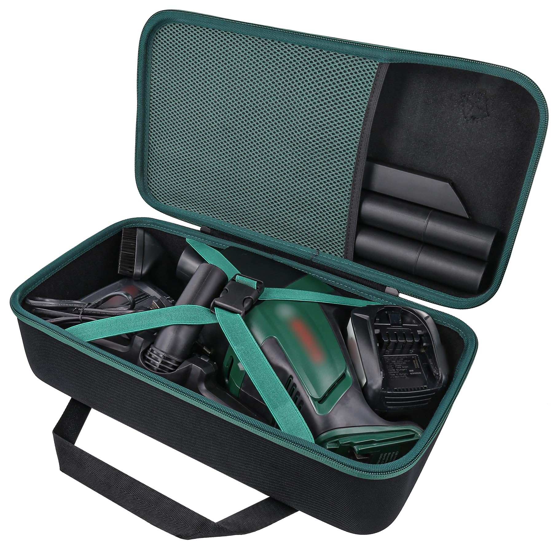 co2CREA Hart Tragbare Schutzhülle Etui Tasche für Bosch Home and Garden Akku-Handstaubsauger UniversalVac 18,Nur Tasche 2