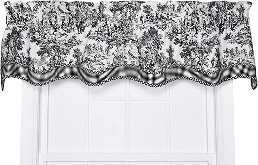 Amazon Com Victoria Park Toile Bradford Valence Window Curtain