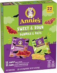 Annie's Sweet & Sour Bunnies & Bats Fruit Flavored Snacks Variety Pack 22 Count, 15.4 OZ