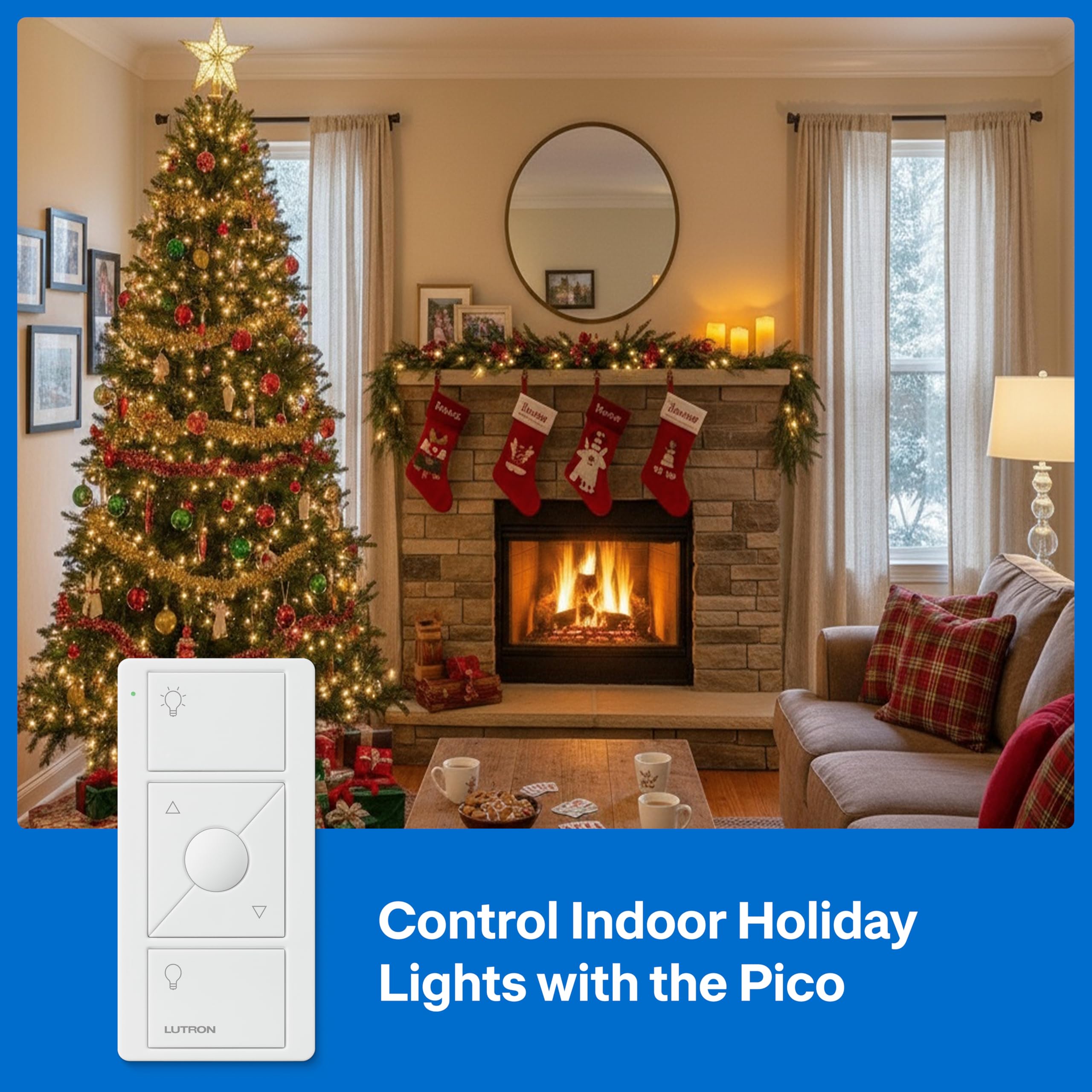 Lutron Caseta Smart Plug-In Lamp Dimmer Switch Kit with Pico Remote, Smart Dimmer for LED Lights, Table and Floor Lamps, 100W, Single-Pole/3-Way, P-PKG1P-WH - View 3