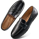 Ecetana Womens Loafers Slip On Shoes Comfortable Casual Penny Loafer Dressy Work Flats Moccasins for Business Driving