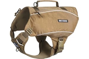 ONETIGRIS Y-Shaped Dog Backpack No Pull CAMLUS Dog Saddle Bag with D-Rings, Lightweight Dog Pack Hiking Gear for Dogs Hunting Camping Travel