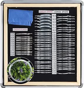 EFK-II Supply Optical 68 pieces Trial Lens Set Metal Rim Ophthalmic Trial case lenses with Aluminum Case
