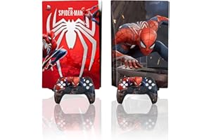 Heiko PS-5 Skins Console Disc Version Compatible with PlayStation 5, Anime Vinyl Decals Skin Stickers Controller, Bubble-Free Waterproof Sticker, Third-Party PS5 Accessories(ZZX)