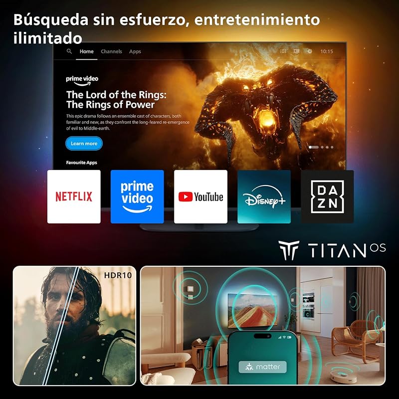Ambilight TV 32PQS6901/12 32 Inch FHD QLED Smart TV — foto 5 de 8