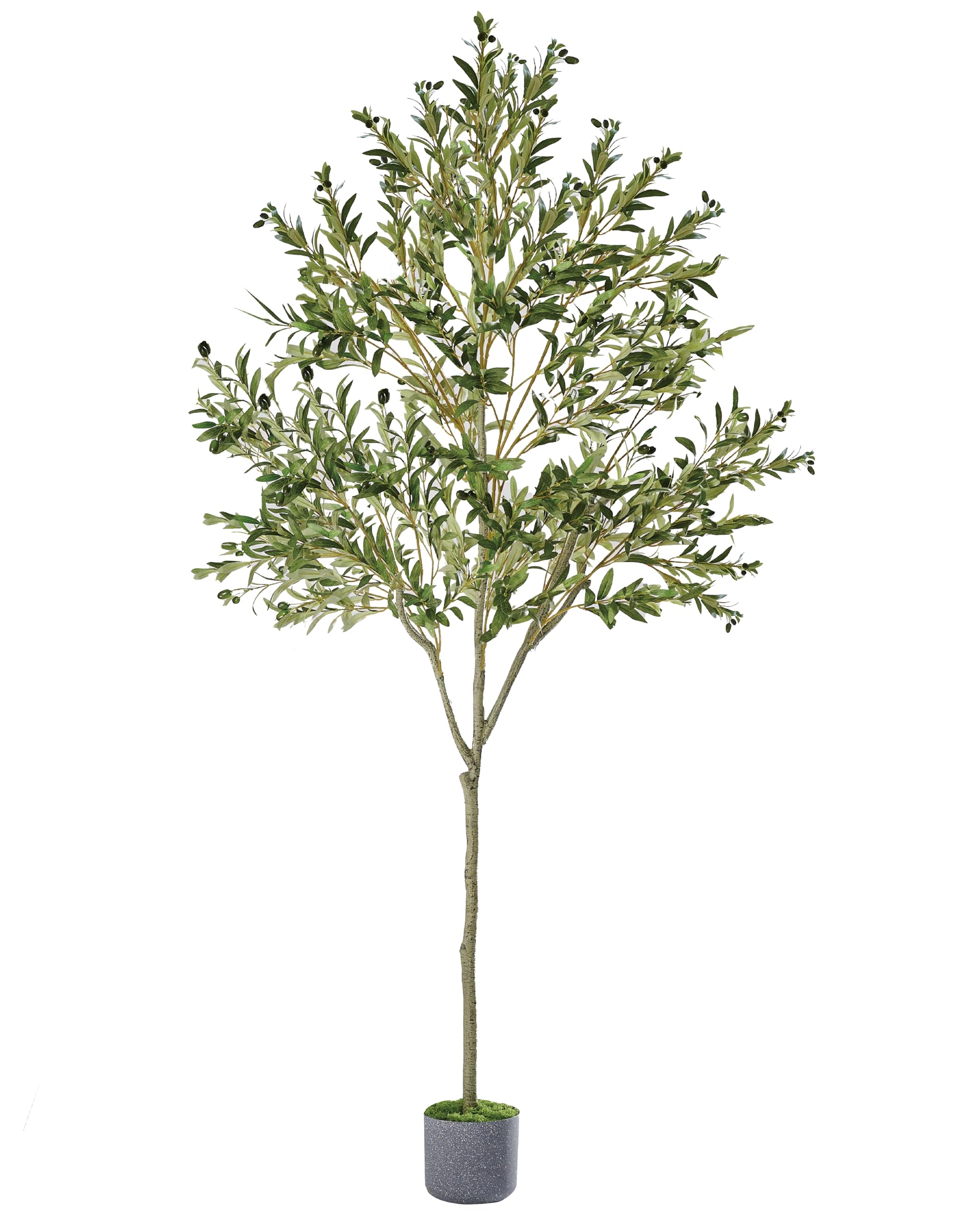 Artificial Olive Tree, 6ft Tall Faux Tree for Indoor with Realistic ...