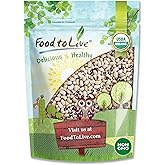 Food to Live Organic Black-Eyed Peas, 5 Pounds Raw Dried Cow Peas, Non-GMO, Kosher, Bulk Beans, Product of the USA