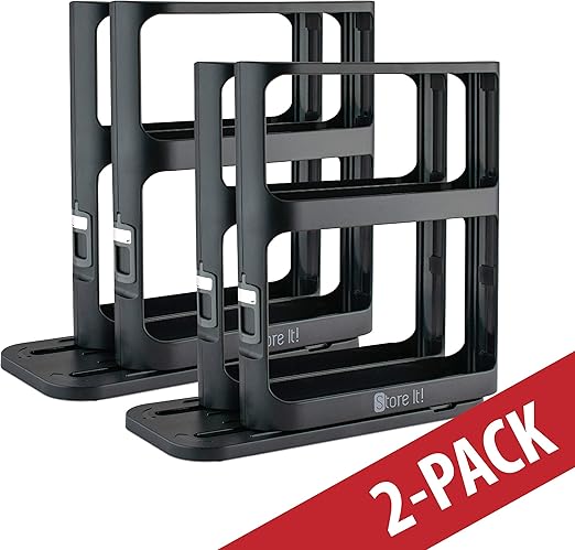 Amazon Com Cabinet Caddy Black 2 Pack Modular Rotating Spice
