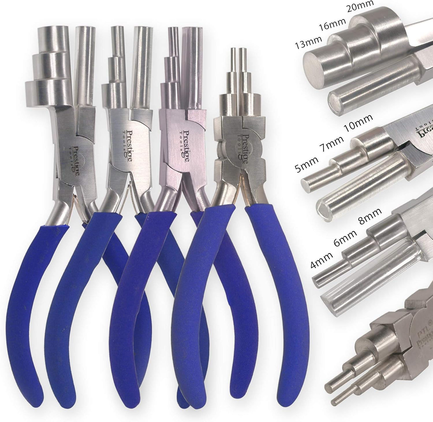 PTL® BailShaping Wrap n Tap Pliers 6 in 1 & 3 Step Bail Making Forming