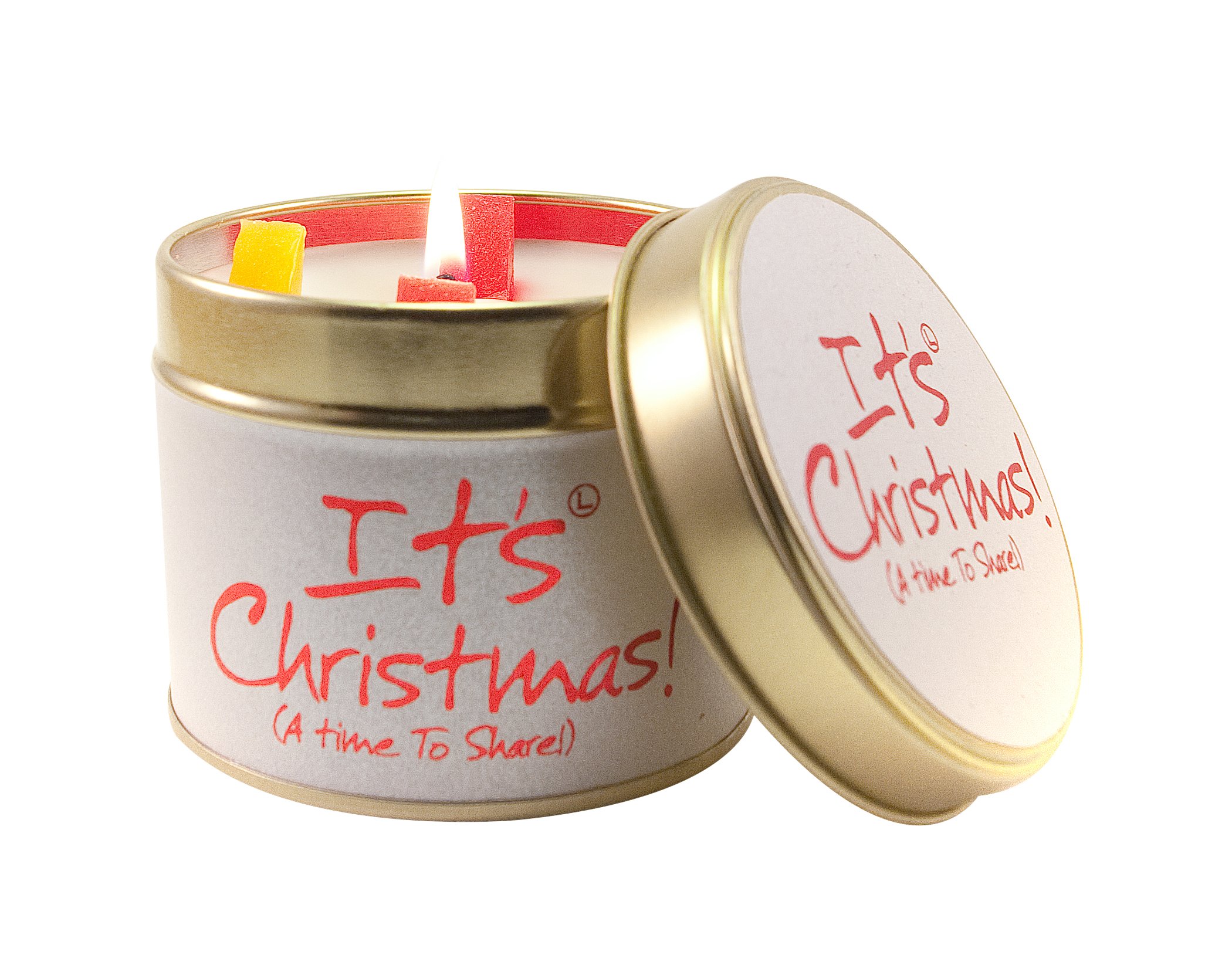 Lily-Flame It's Christmas! Tin, White