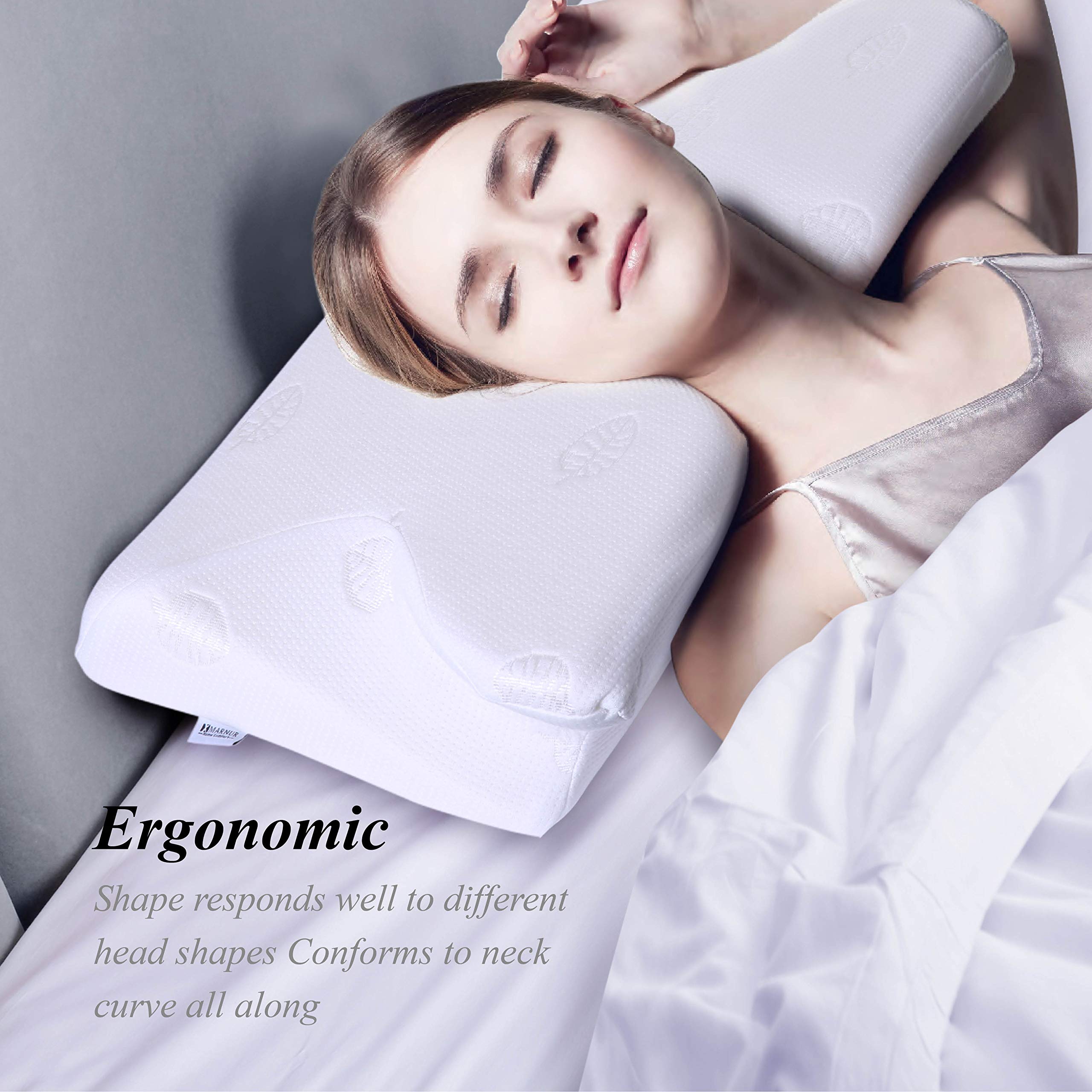 MARNUR Cervical Pillow Contour Memory Foam Orthopedic Pillow for Neck Pain 720355452506 eBay