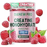 NSF Certified Creatine Gummy 5g - Creatine Monohydrate Gummies for Men & Women, Creatine Monohydrate for Muscle Strength, Muscle Builder, Energy Boost, Pre-Workout Supplement(120 Count)-Raspberry