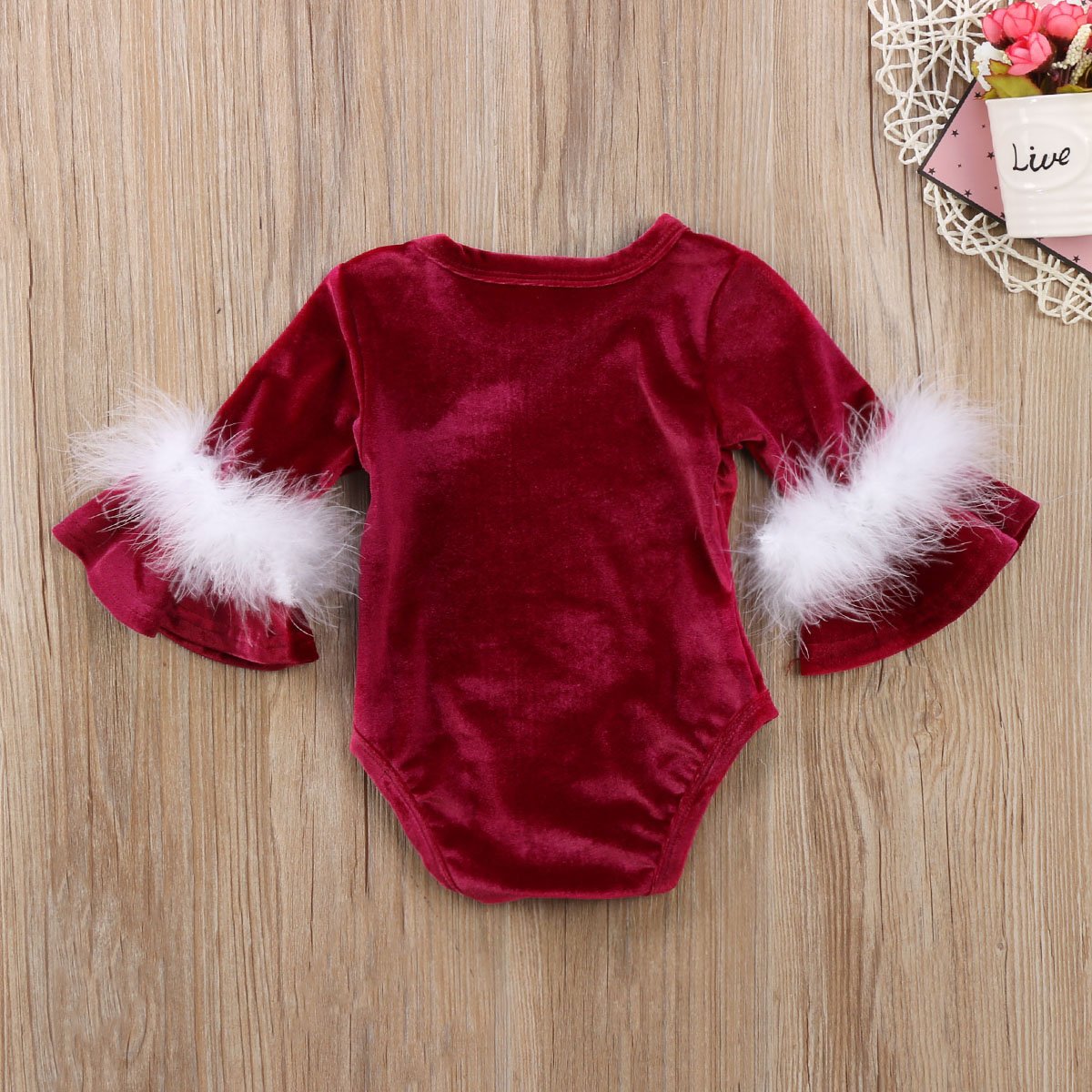 Niñas de hasta 24 meses Mameluco Navidad de Bebé Recién Nacida Bodysuit