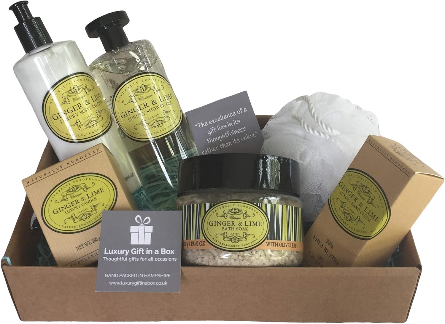 Womans Spa Gift Set, Body Lotion, Shower Gel, Hand Cream, Candle, Bath