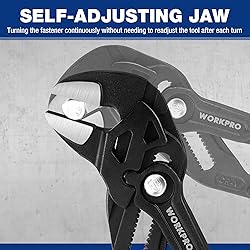 WORKPRO 10-Inch Pliers Wrench, CR-V Construction