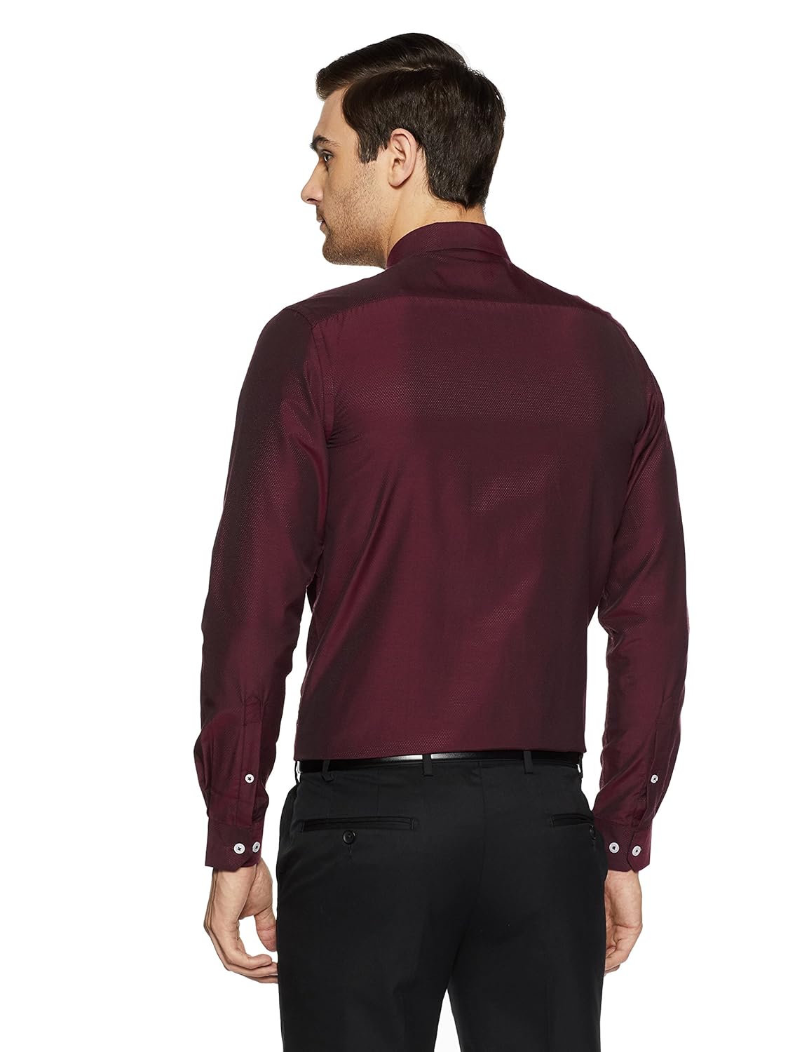 ex by excalibur men's solid regular fit formal shirt